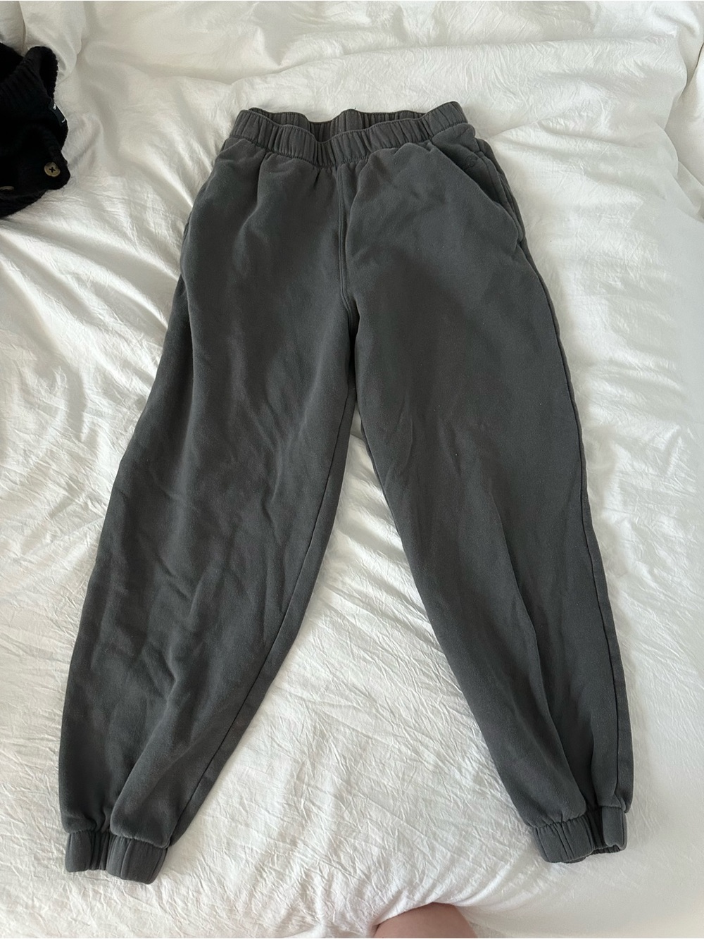 Best Gray Elastic Waist Jogger Pants